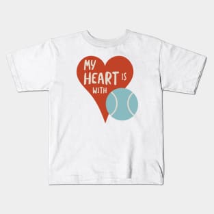 My Heart is with Padel Kids T-Shirt